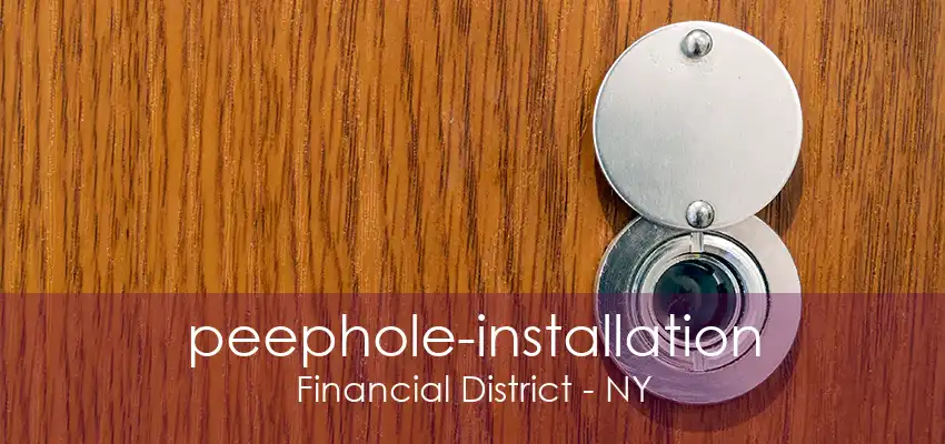 peephole-installation Financial District - NY